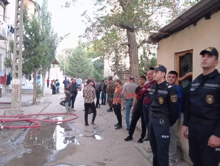 Sumqayıtda yataqxanada partlayış - FOTOLAR