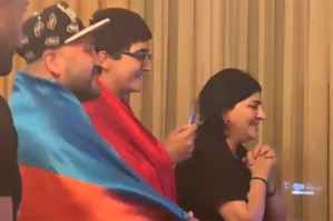 Paris-2024-də qələbə qazanan Lamiyənin ailəsi belə sevindi - VİDEO