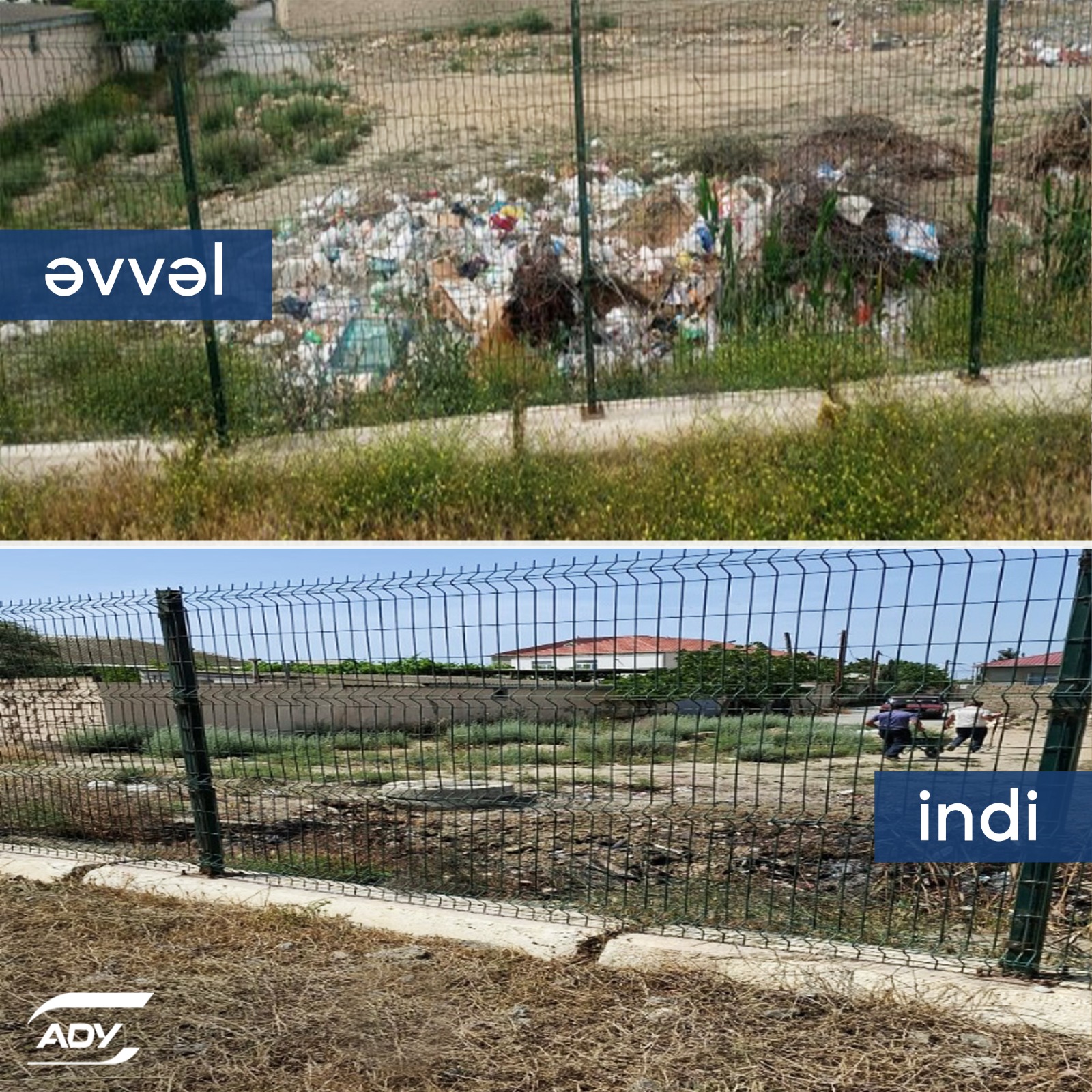 ADY və BŞİH dəmir yollarının təhkim zolaqlarını təmizlədi - FOTOLAR