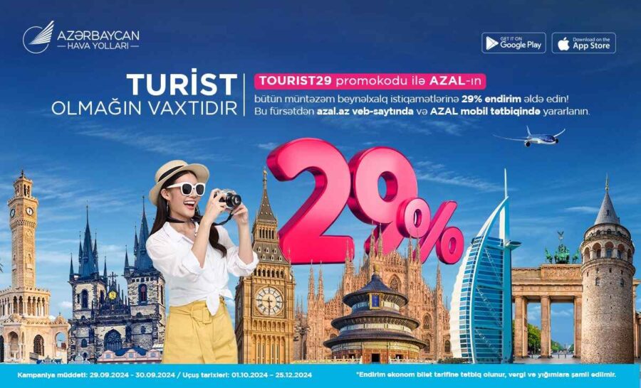 AZAL-dan yeni kampaniya: biletlərə 29 % endirim!