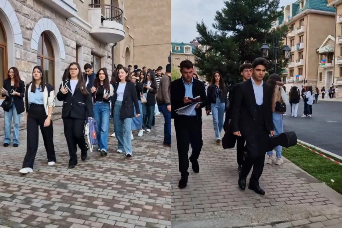 Qarabağ Universitetində ilk dərs günü... - VİDEO