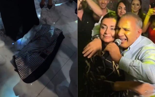 Pencəyini Həmidə Ömərovanın ayaqlarının altına sərdi - VİDEO