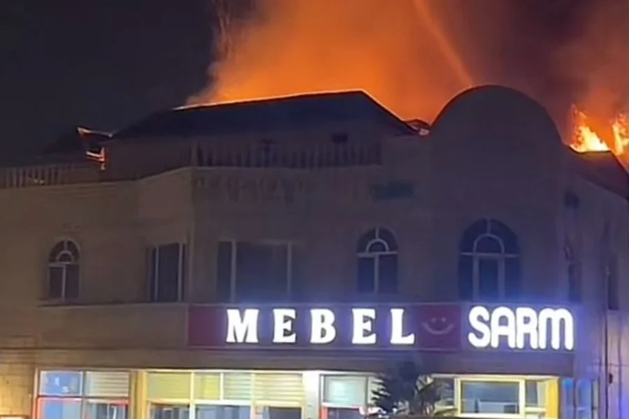 Binəqədidəki güclü yanğın söndürüldü - ANBAAN VİDEO