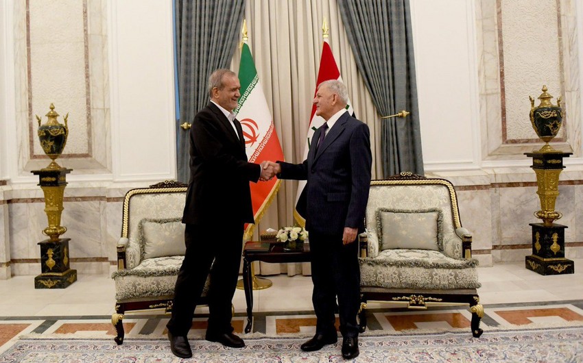 Pezeşkian iraqlı həmkarı ilə görüşdü - FOTOLAR