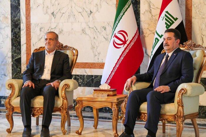 Pezeşkian iraqlı həmkarı ilə görüşdü - FOTOLAR