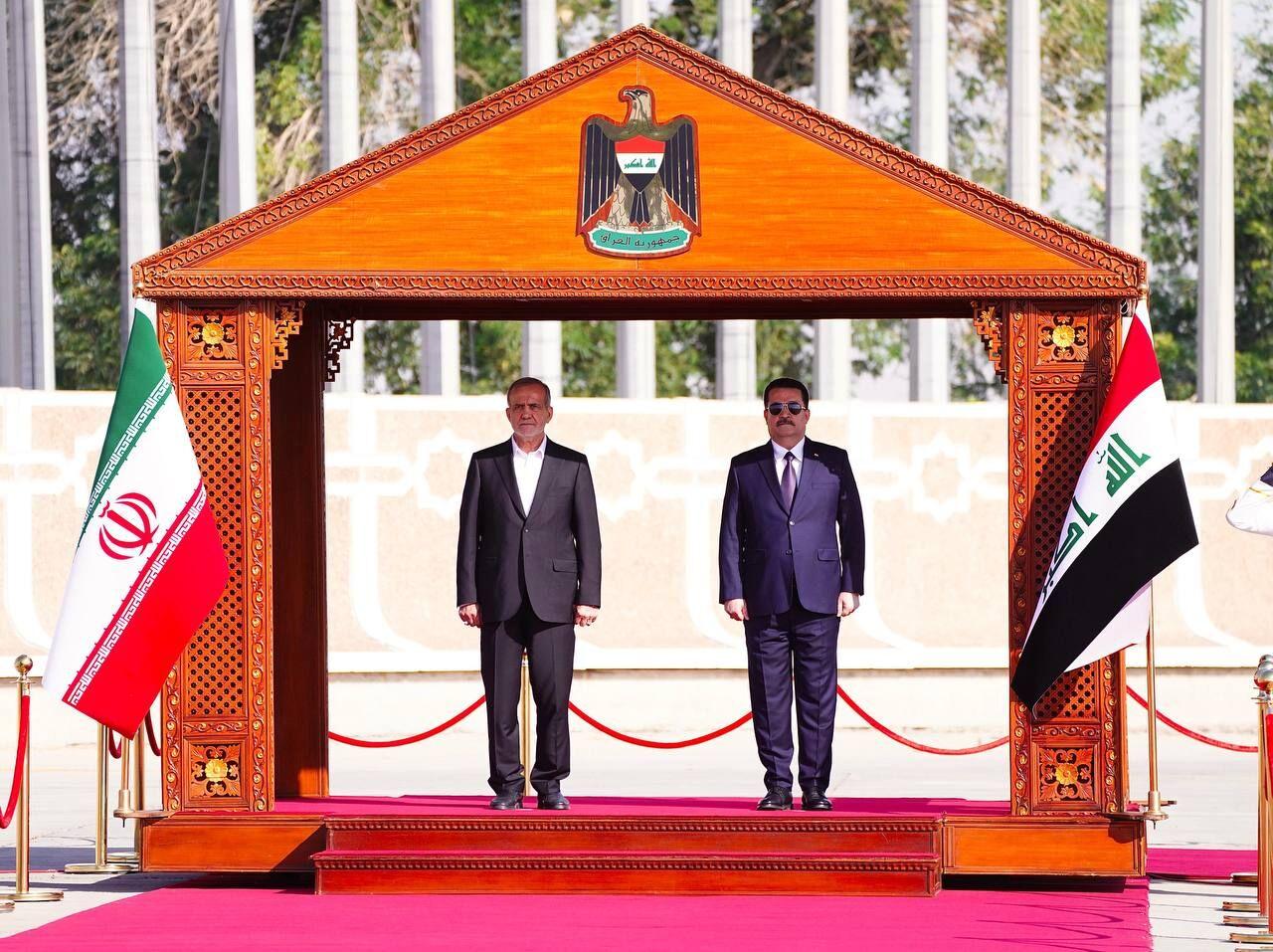 Pezeşkian iraqlı həmkarı ilə görüşdü - FOTOLAR