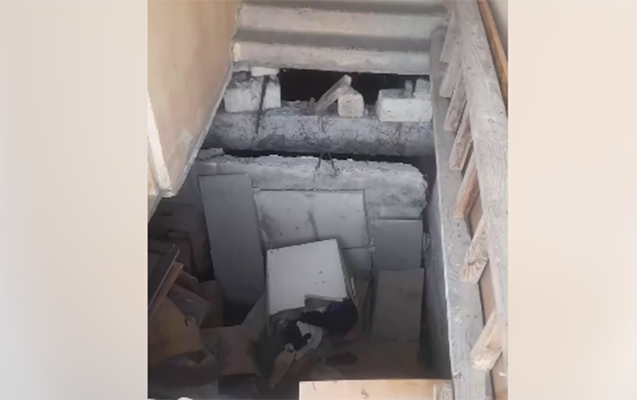 Binanın pilləkəni çökdü - Rəsmi açıqlama