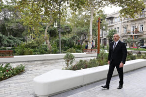 Prezident “Xəqani” bağında yaradılan şəraitlə tanış oldu - FOTOLAR