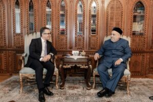 Ramin Məmmədovla şeyxin ilk rəsmi görüşü oldu - FOTO