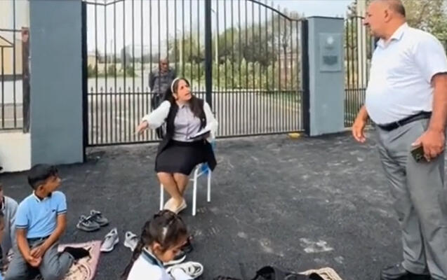 Küçədə dərs keçən müəllim işdən çıxarıldı: Nümayəndəni nə gözləyir?