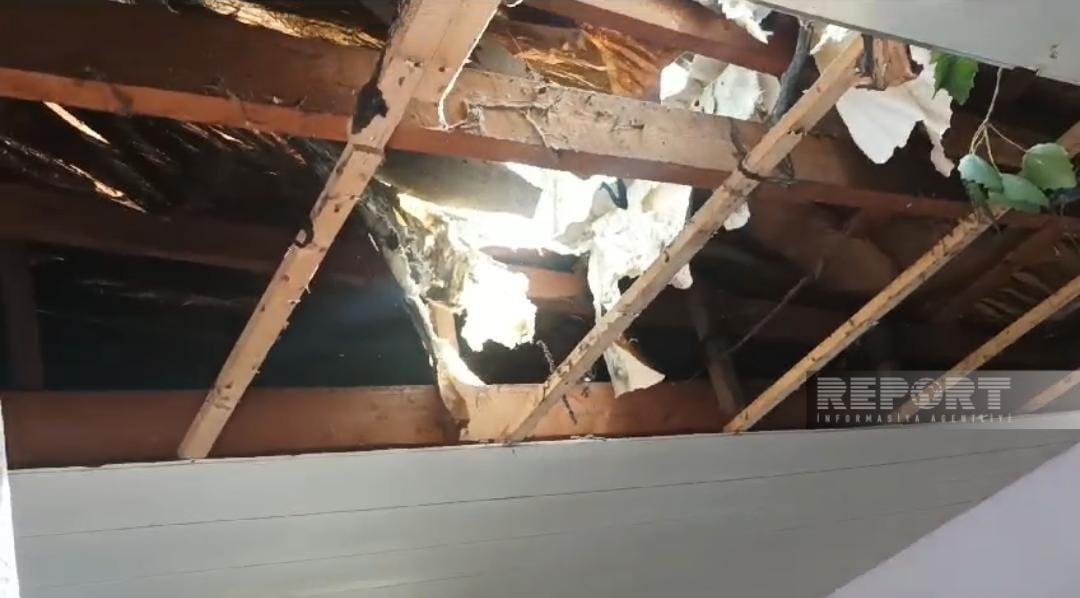 Ağac kafenin üstünə aşdı: xəsarət alanlar var - FOTOLAR