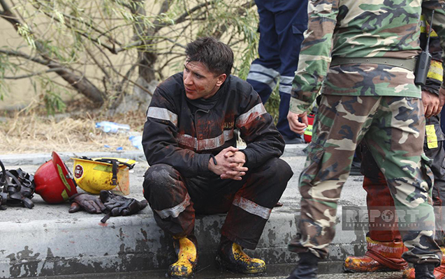 Yanğından bu fotolar geridə qaldı... - FOTOLAR