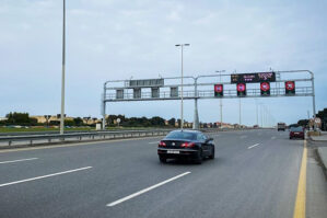 Mərdəkana gedən yolda hərəkət məhdudlaşdırılır