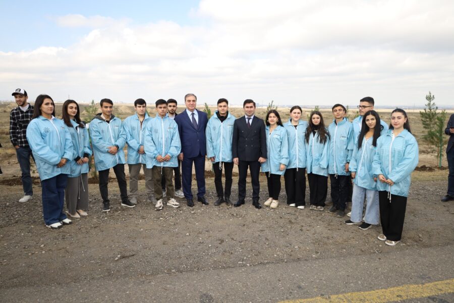 “Yaşıl dünya naminə həmrəylik ili”: Gəncədə ağacəkmə aksiyası keçirilir - FOTOLAR