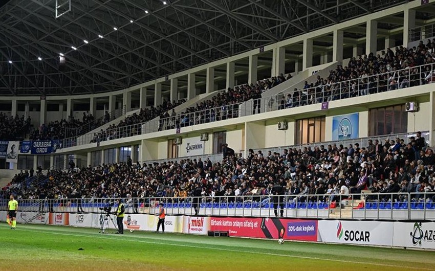 "Sumqayıt" - "Qarabağ" matçında mövsümün azarkeş rekordu