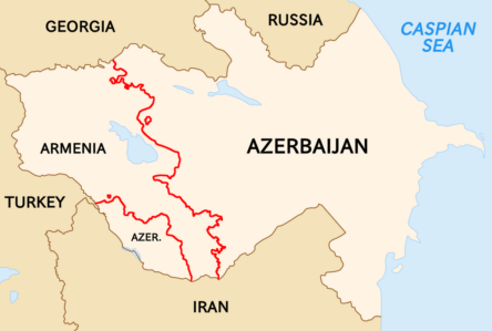 Azerbaijan Armenia state border 1
