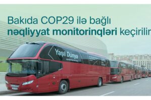 COP29-a məxsus xüsusi avtomobillərin hərəkəti test edildi