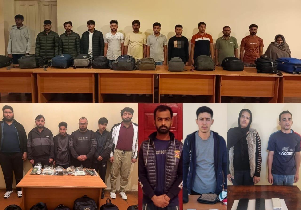 Sərhəddə əməliyyat: 52 əcnəbi saxlanıldı - FOTOLAR