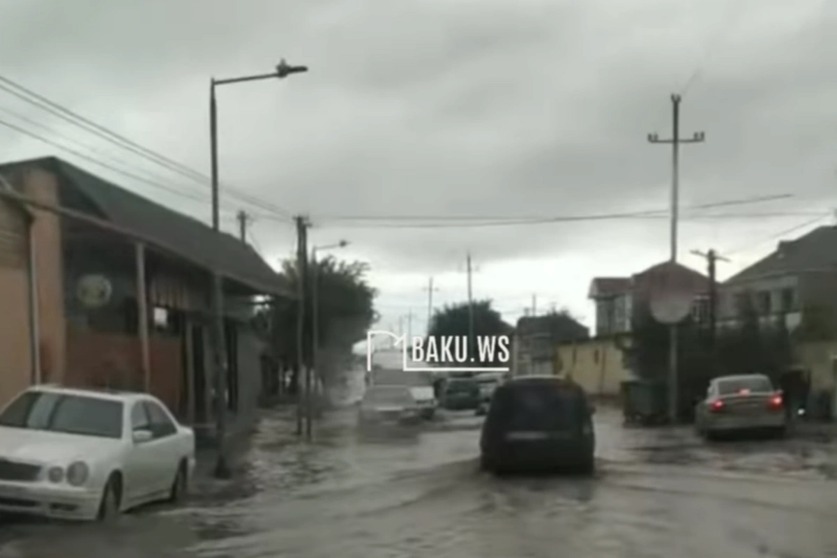 Ramana su altında qaldı - VİDEO