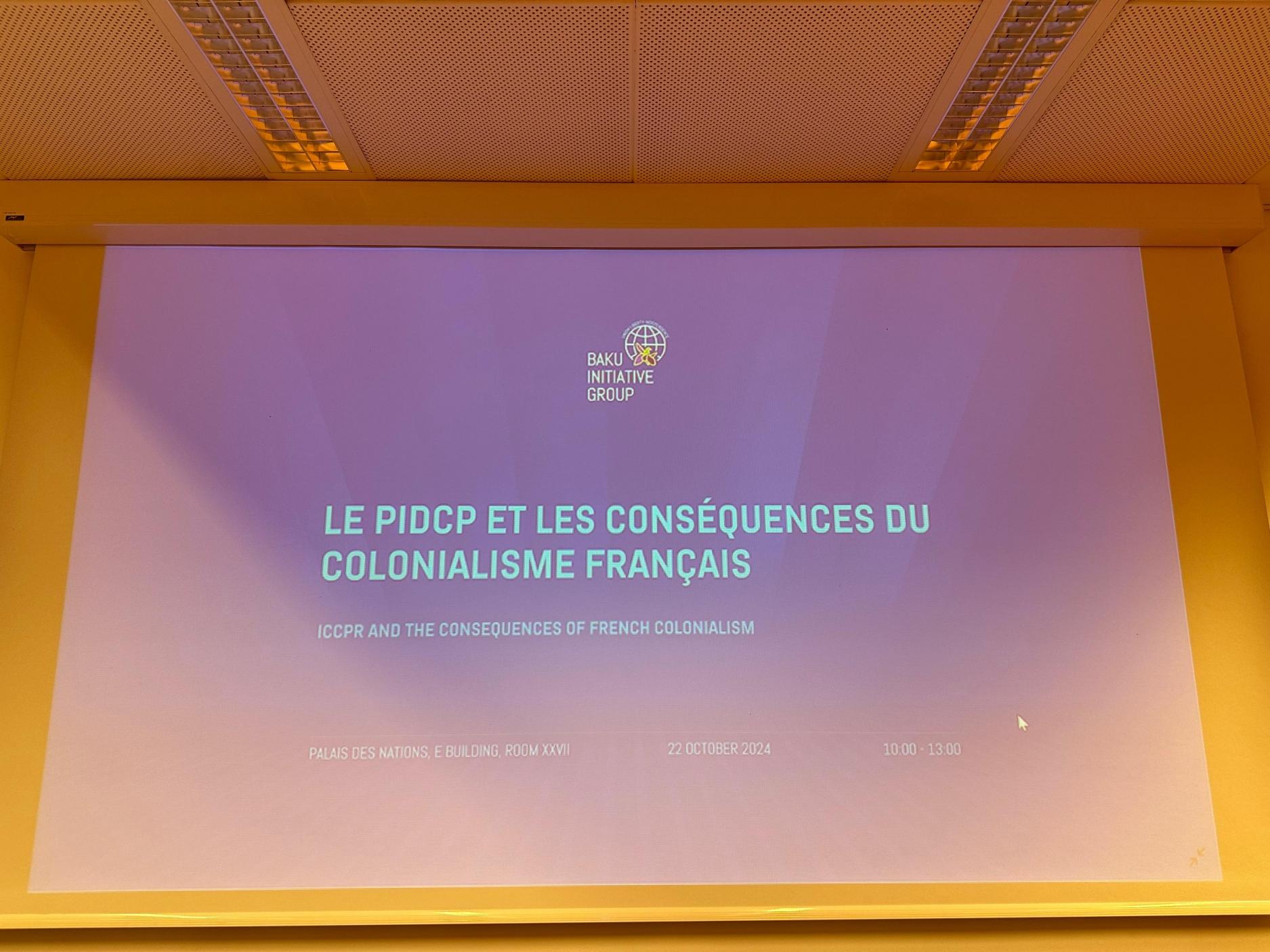 Beynəlxalq konfransda Fransanın siyasəti ifşa olundu - FOTOLAR