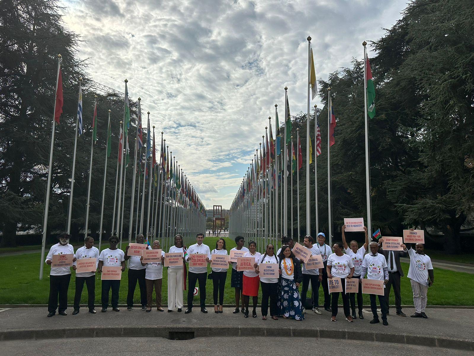 Beynəlxalq konfransda Fransanın siyasəti ifşa olundu - FOTOLAR