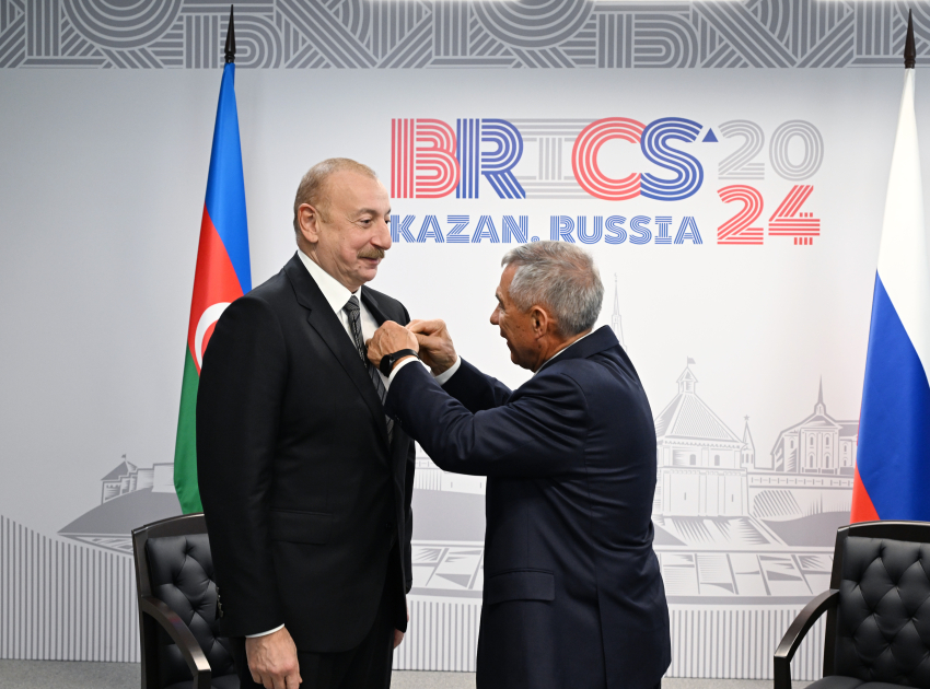 İlham Əliyev təltif edildi