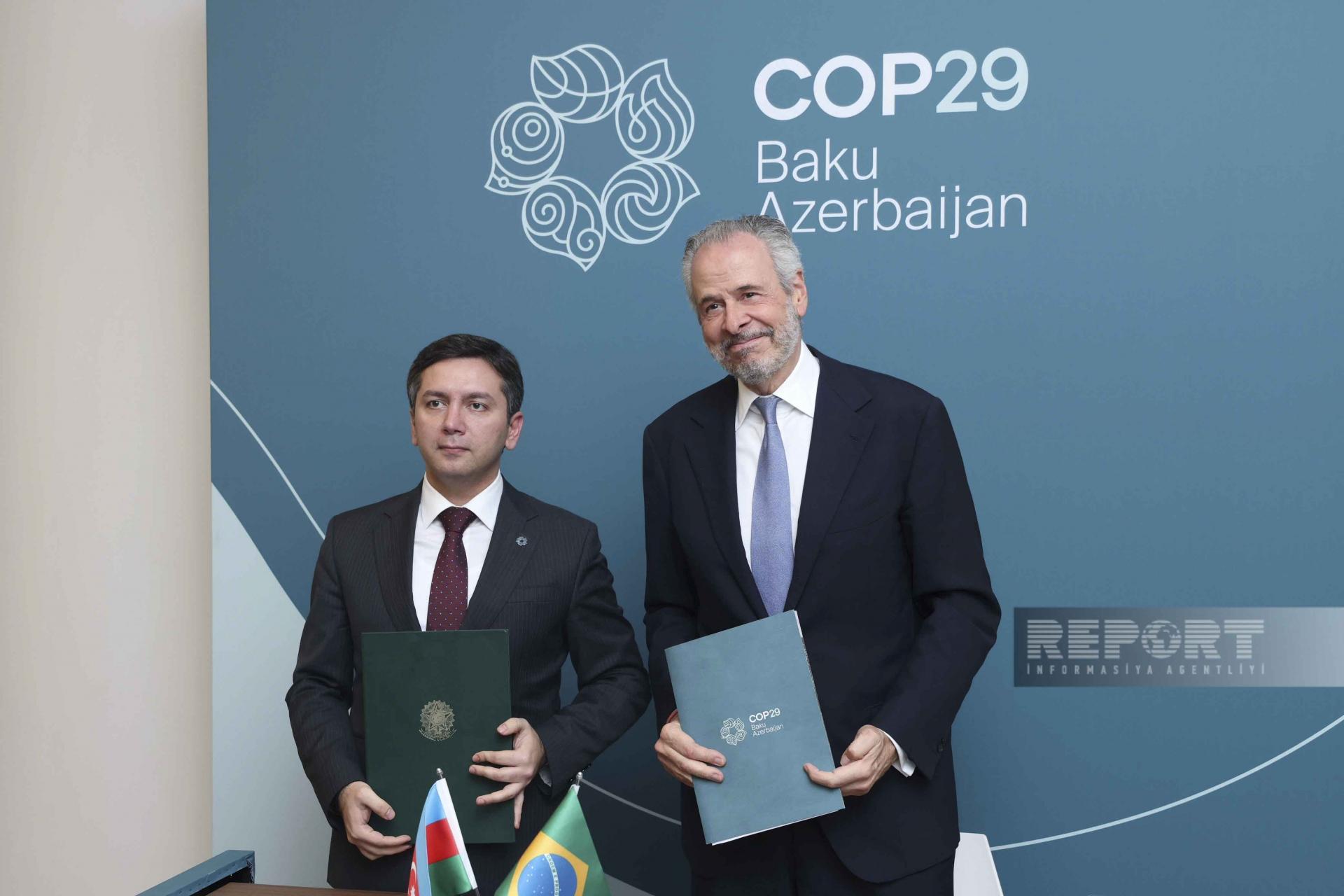 İqlim Tərəfdaşlığı üzrə Anlaşma Memorandumu imzalandı - FOTOLAR