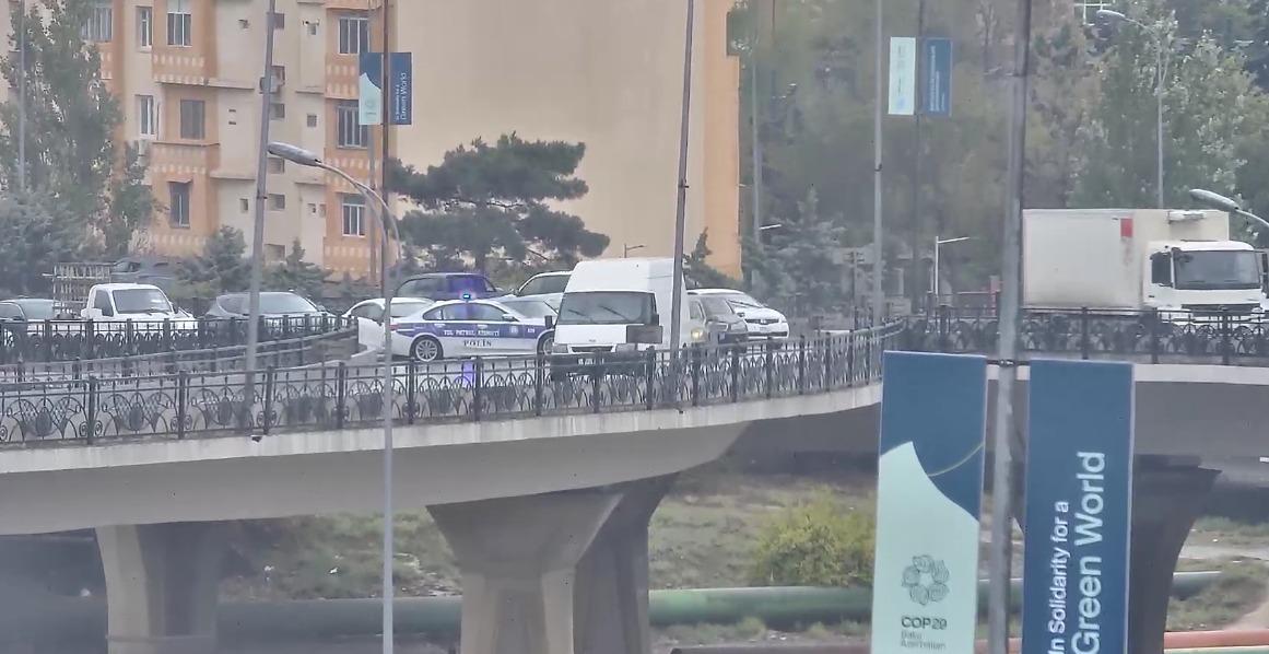 Bakıda bu yollara məhdudiyyət qoyuldu - FOTOLAR