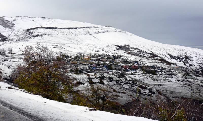 Bu rayona qar yağdı