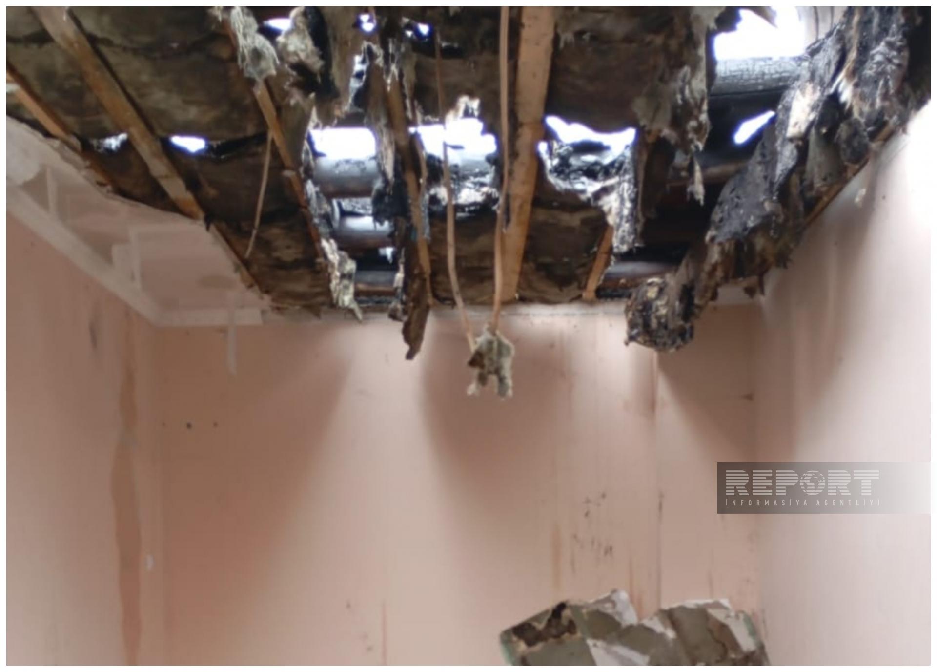 Balakəndə şəhidin xatirə muzeyi yandı - FOTOLAR