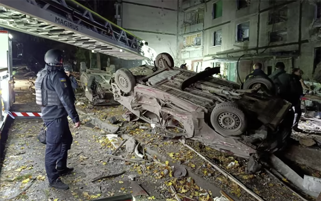 Xarkova zərbə endirildi - VİDEO