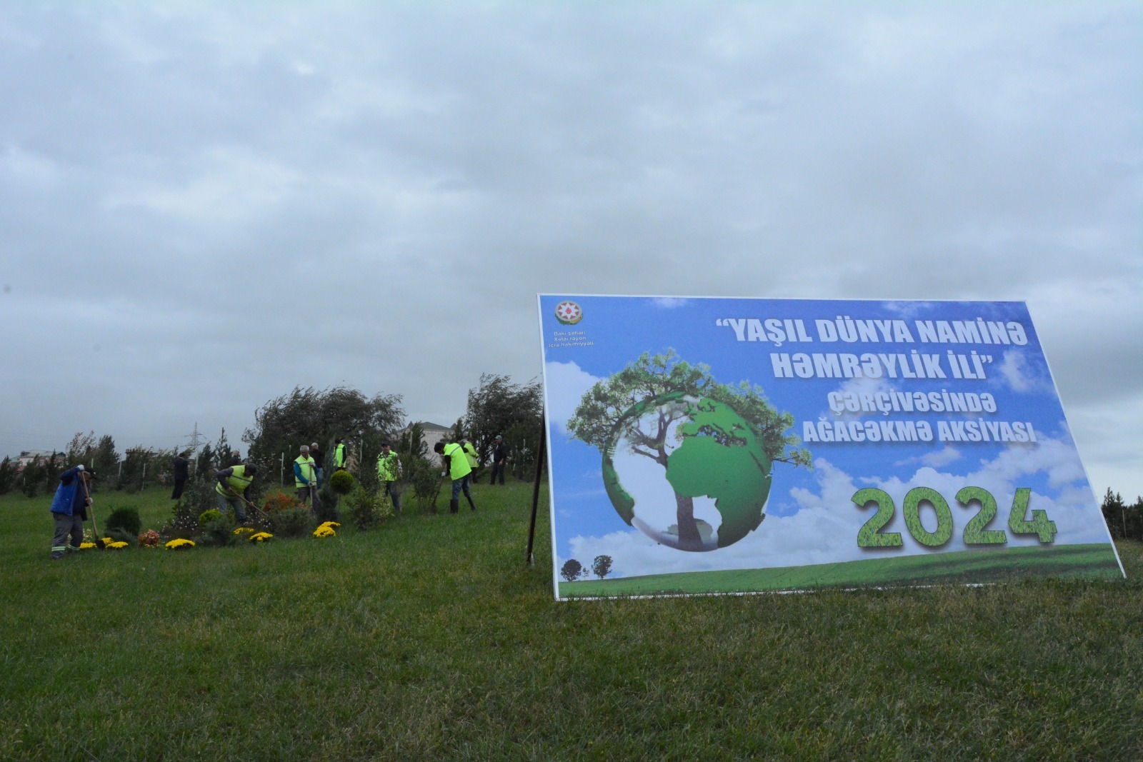 Xətaidə ağacəkmə aksiyasına start verildi - FOTOLAR