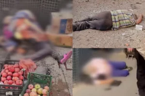 Xersonda bazar vuruldu: ölənlər var - VİDEO