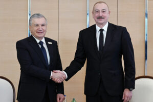 Əliyev və Mirziyoyevin iştirakı ilə Xankəndidə fabrik açıldı - FOTOLAR