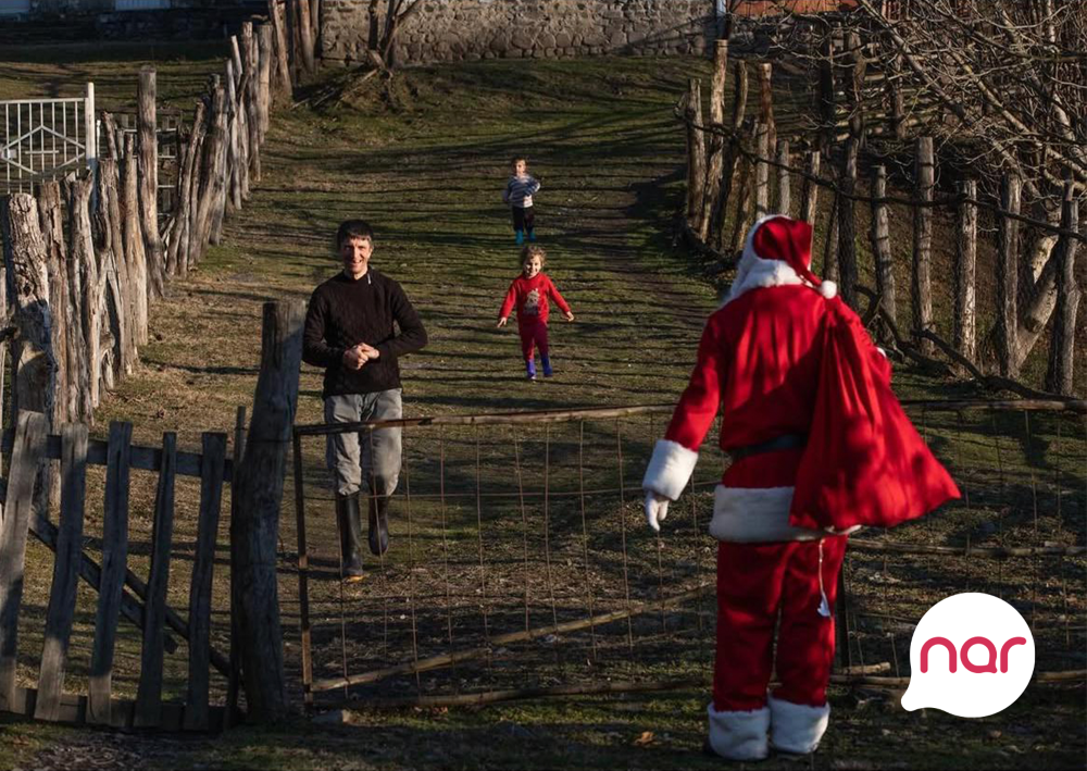 “Nar” Yeni il sevincini ucqar kəndlərdə yaşayan uşaqlarla paylaşdı - FOTOLAR