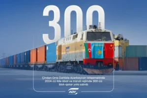 Çindən Orta Dəhlizlə 300-cü blok-qatar yola salındı