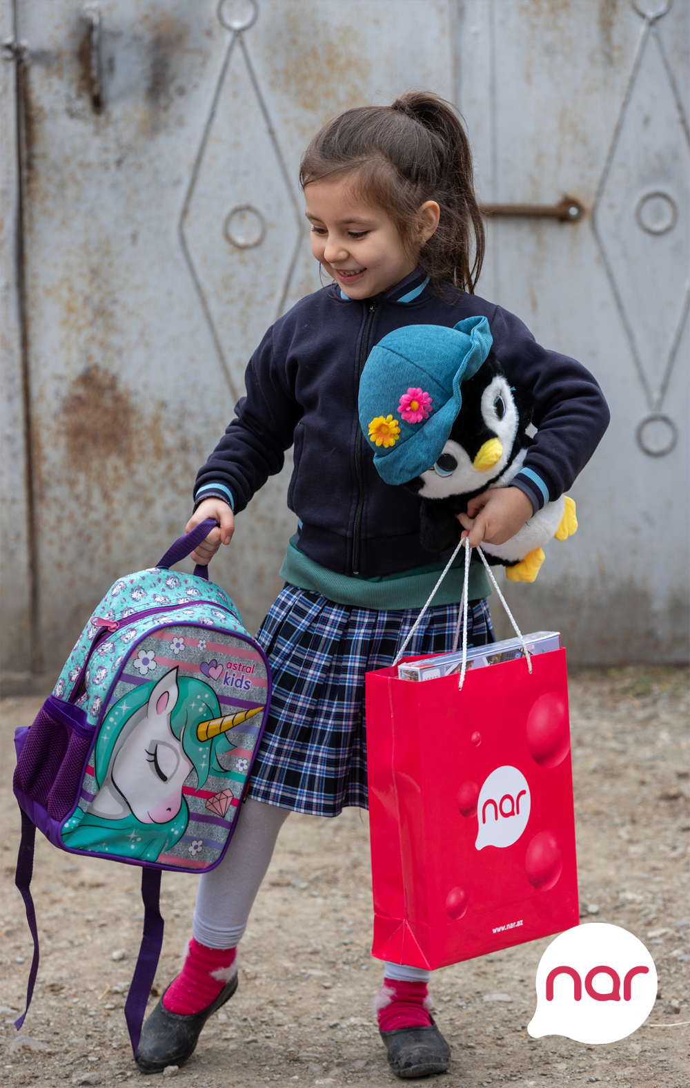 “Nar” Yeni il sevincini ucqar kəndlərdə yaşayan uşaqlarla paylaşdı - FOTOLAR