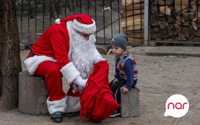“Nar” Yeni il sevincini ucqar kəndlərdə yaşayan uşaqlarla paylaşdı - FOTOLAR
