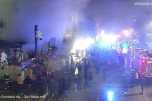 Yanğına görə bağlanan küçə açıldı