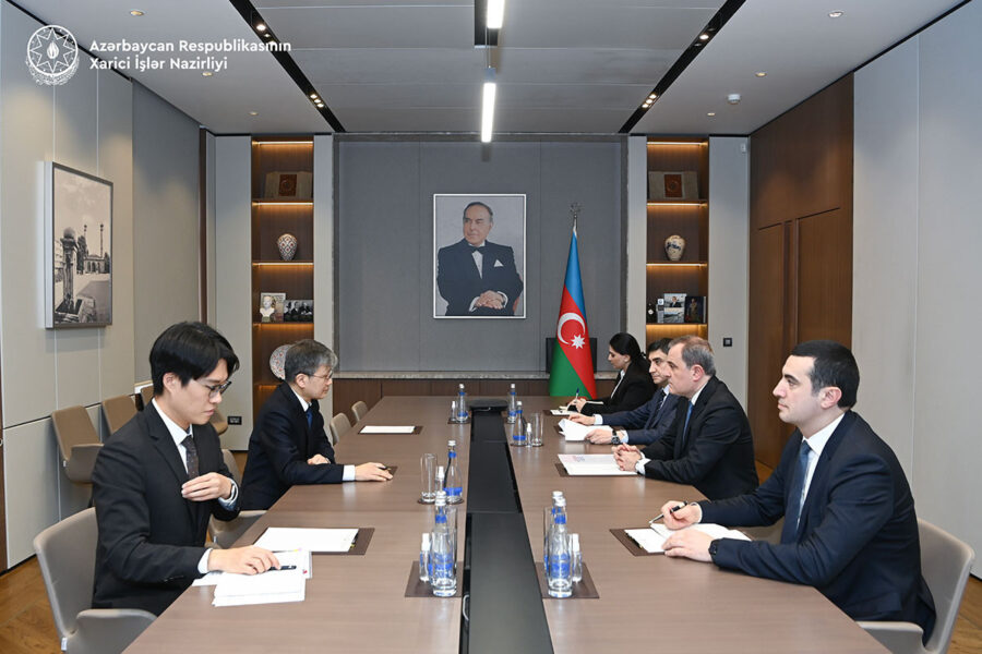 Ceyhun Bayramov Koreya səfirini qəbul etdi - FOTO