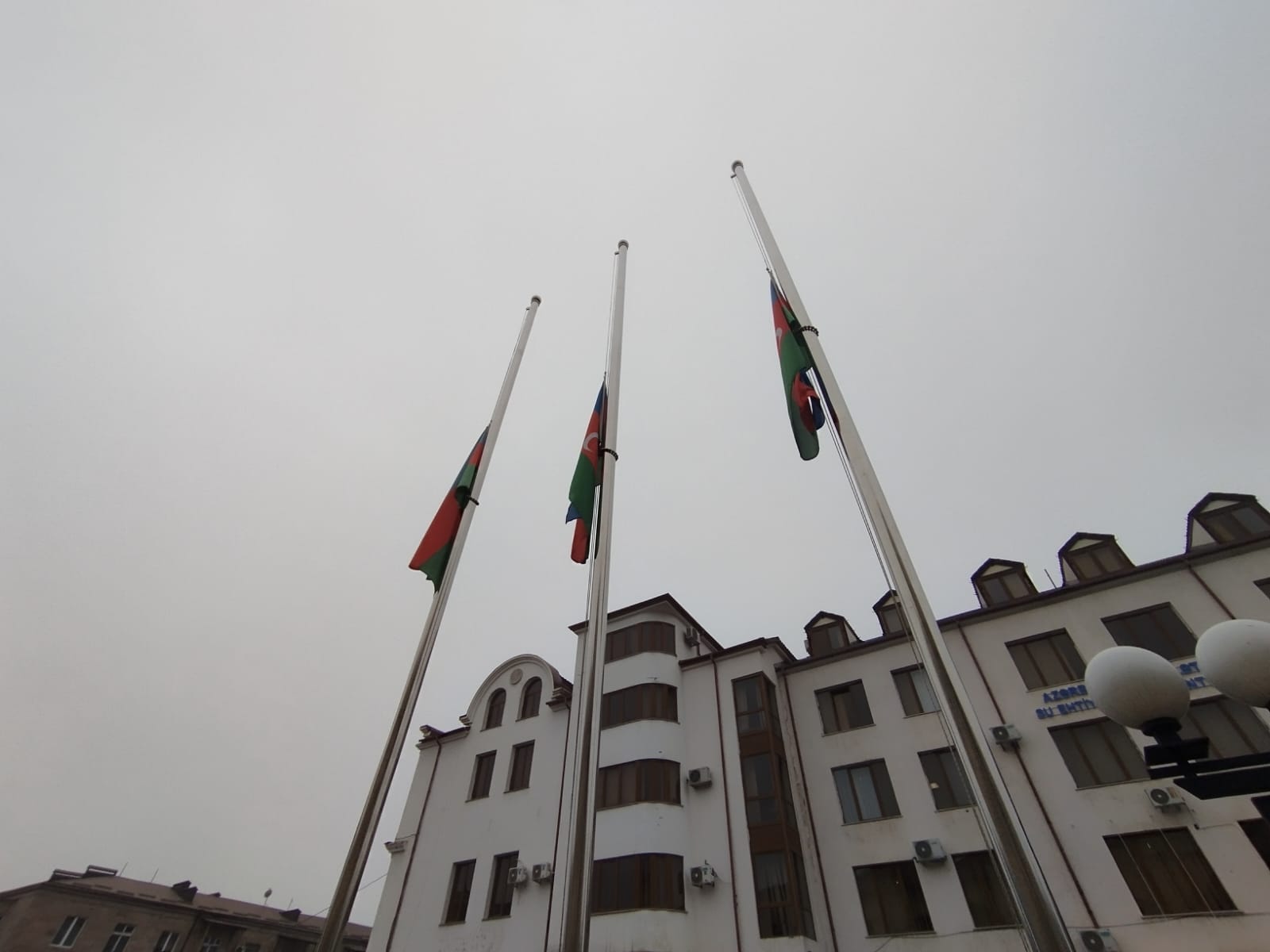 Xankəndidə bir dəqiqəlik sükut... - FOTOLAR