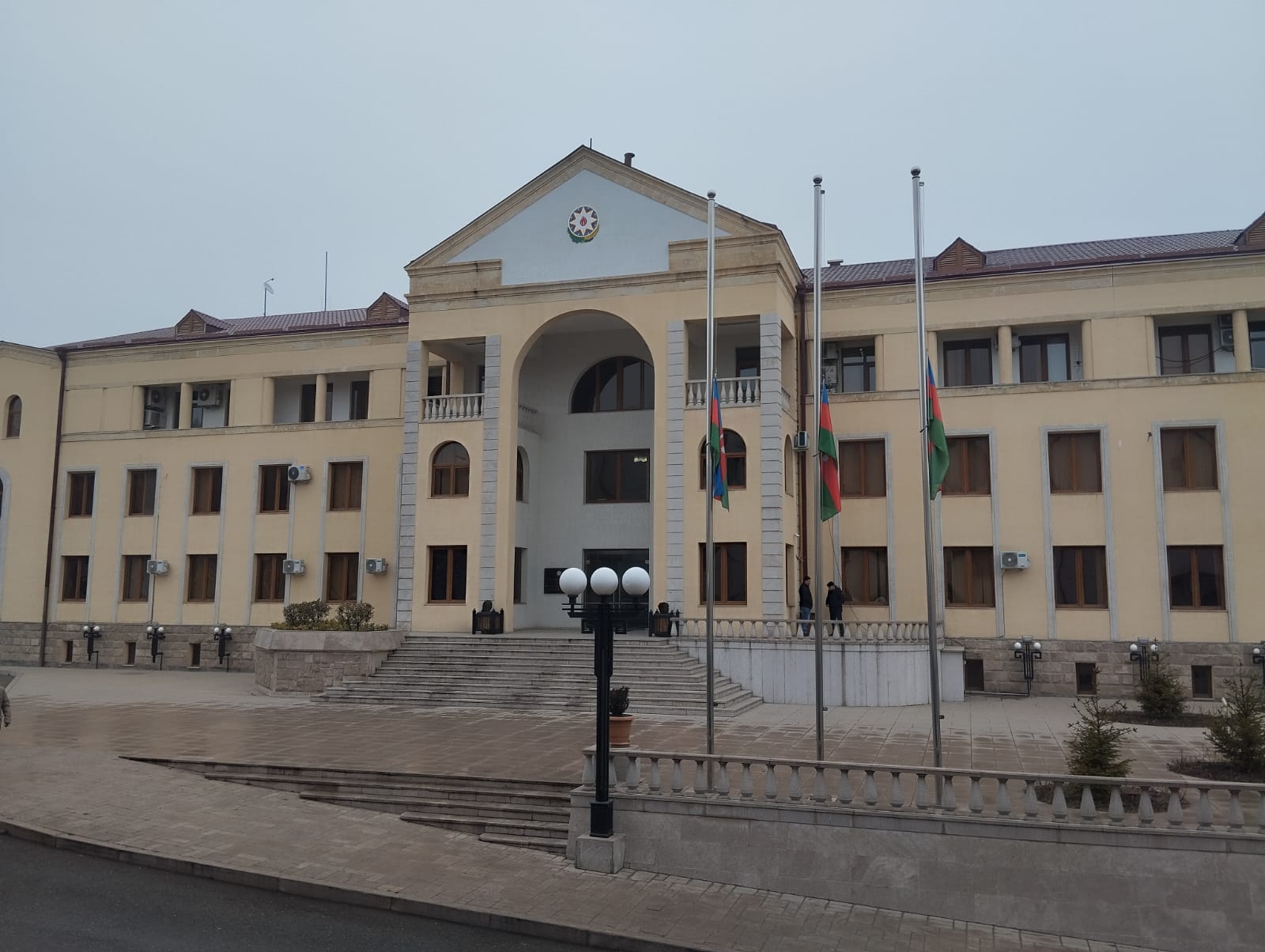 Xankəndidə bir dəqiqəlik sükut... - FOTOLAR