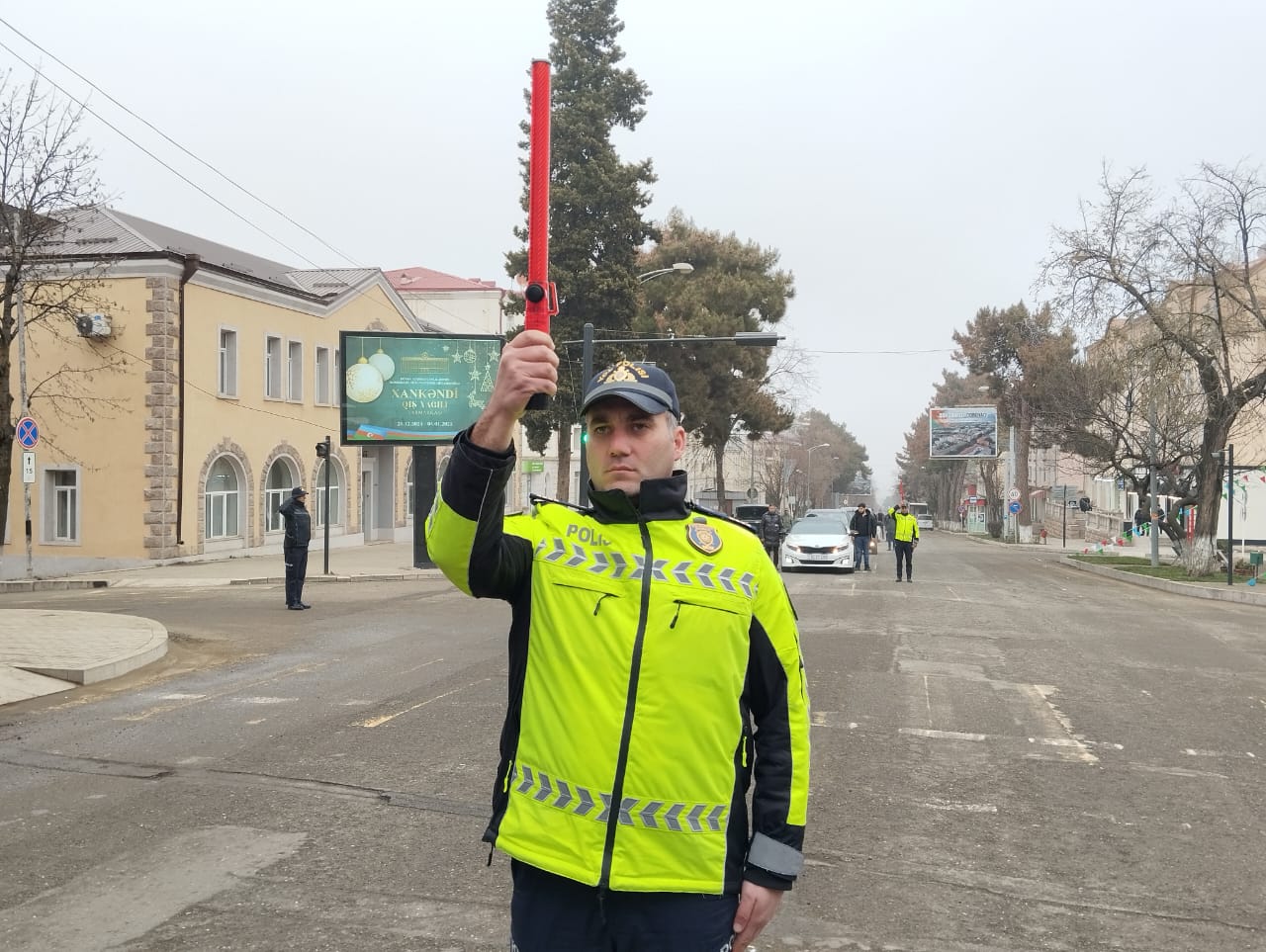 Xankəndidə bir dəqiqəlik sükut... - FOTOLAR