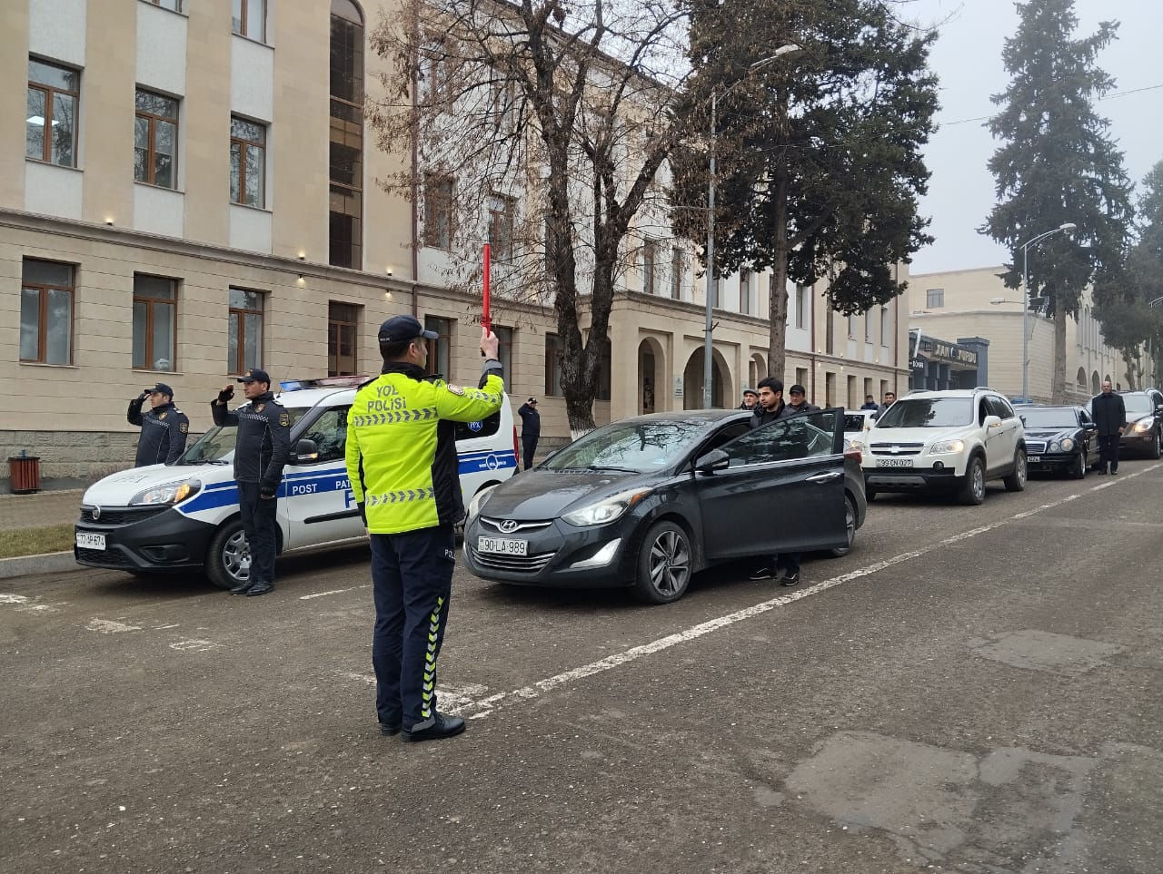 Xankəndidə bir dəqiqəlik sükut... - FOTOLAR