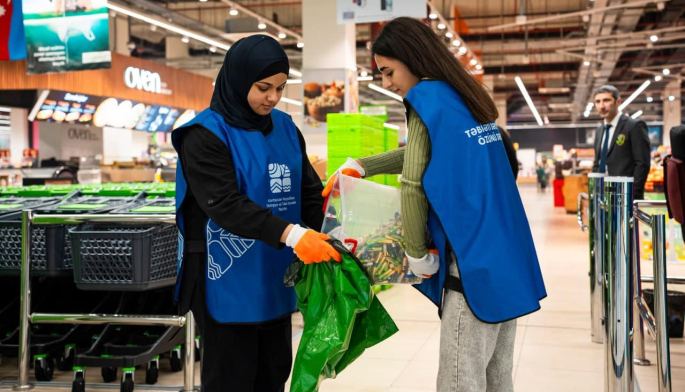 Layihə çərçivəsində 74 kq işlənmiş batareya təhvil alındı - FOTOLAR