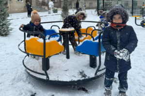 Cəbrayılda ilk qar sevinci... - FOTOLAR