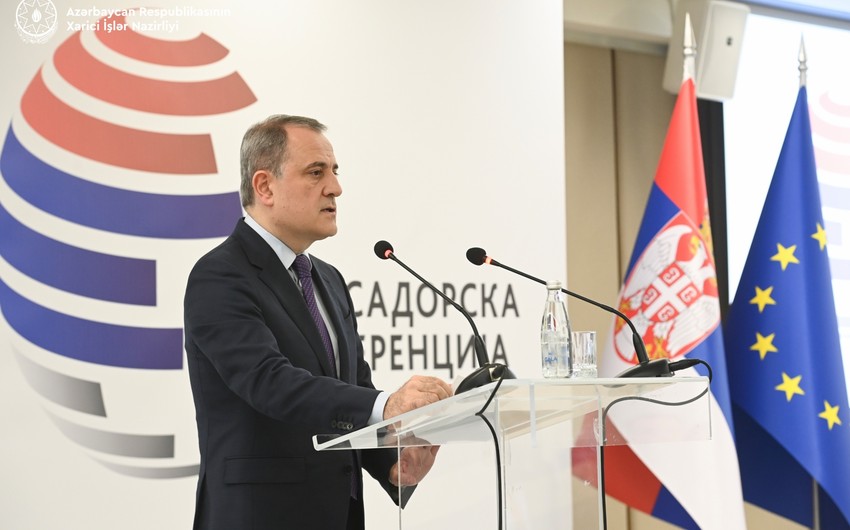 Ceyhun Bayramov həmkarına sülh prosesindən danışdı - FOTO