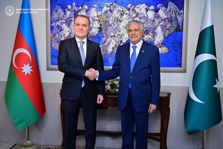 Ceyhun Bayramov pakistanlı həmkarı ilə müzakirə aprardı - FOTO