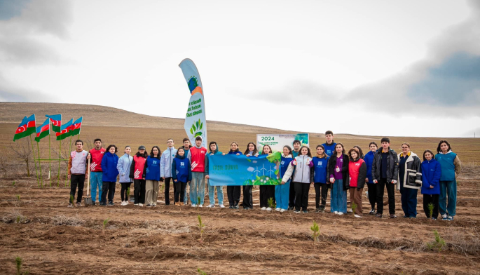 Qobustanda “Yaşıl fidanlar” ağacəkmə aksiyası keçirildi - FOTOLAR