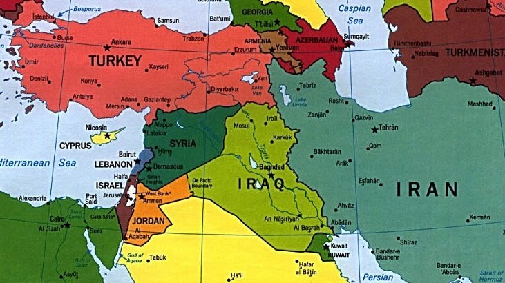 İrana qarşı planda Türkiyə detalı: Təl-Əviv əsas bölgəni hədəfə alır 1 map middleeast e1484637763730